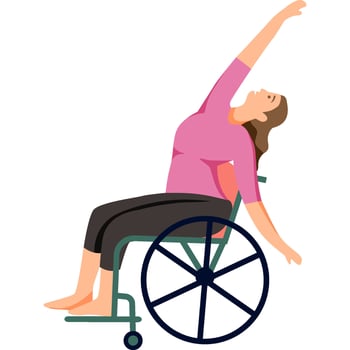 Reverse yoga asana pose illustration vector