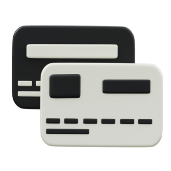3d icon of a credit card. Finance Illustration. png