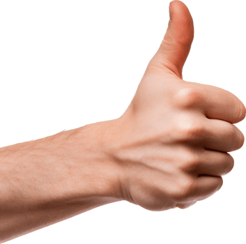 Pointing hand with . png