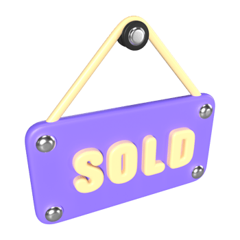 Sold 3D Illustration Icon png