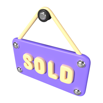 Sold 3D Illustration Icon png