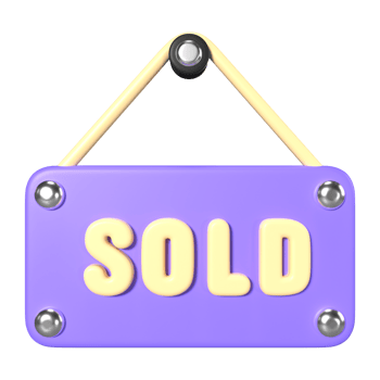 Sold 3D Illustration Icon png