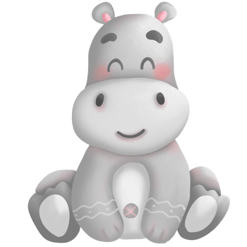 The cute Hippopotamus png