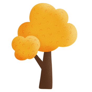 autumn tree cartoon clipart png