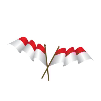 indonesia flag vector illustration