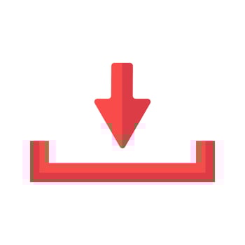 Download icon vector illustration on white background