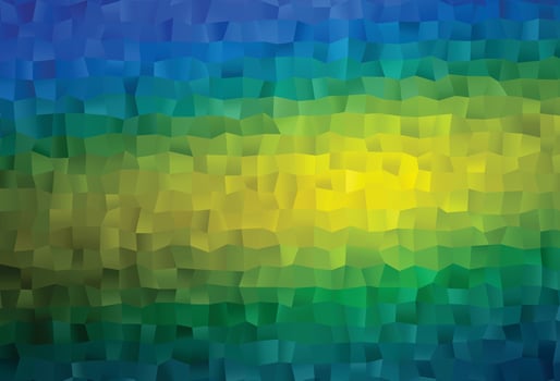 Dark Blue, Yellow abstract polygonal layout. vector