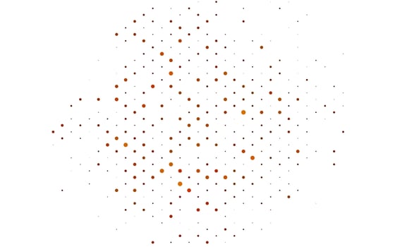 Light Yellow, Orange vector pattern with spheres.