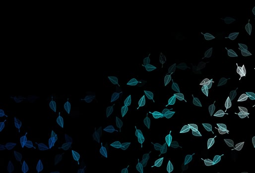 Dark BLUE vector doodle template.