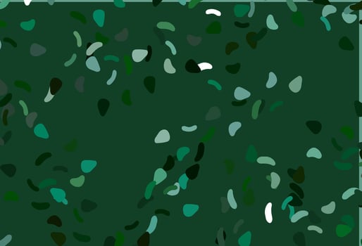 Light Green vector texture with random forms.