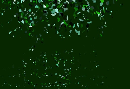Light Green vector template with memphis shapes.