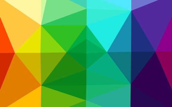 Light Multicolor, Rainbow vector low poly layout.