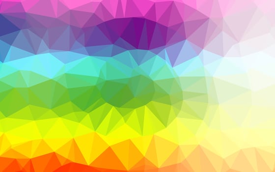 Light Multicolor, Rainbow vector polygonal pattern.