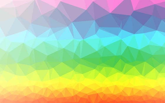 Light Multicolor, Rainbow vector abstract polygonal cover.
