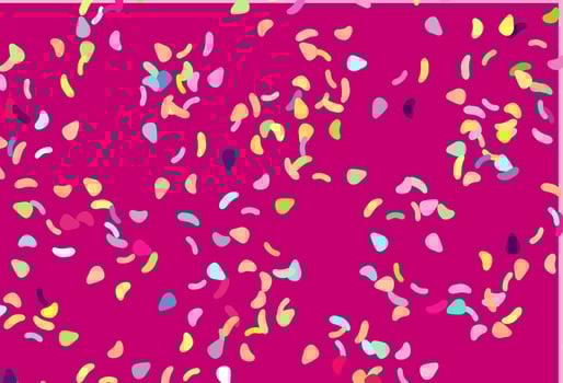 Light Multicolor, Rainbow vector template with memphis shapes.