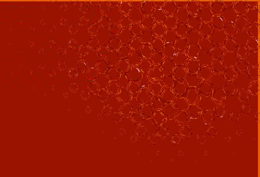 Light orange vector pattern with spheres.
