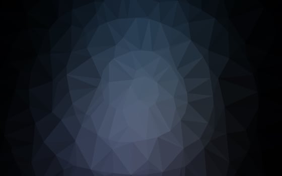 Dark Black vector polygonal template.