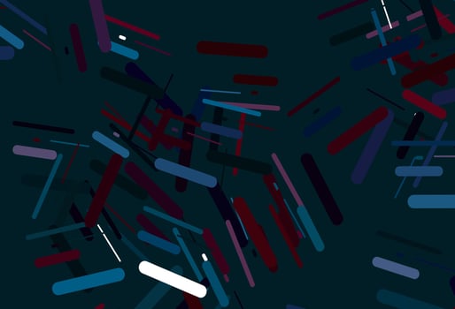 Dark orange vector texture with colorful lines.