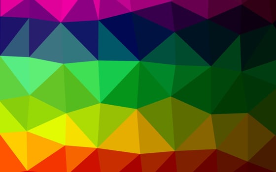 Dark Multicolor, Rainbow vector polygonal background.