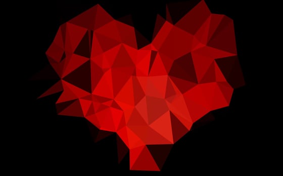 Light Red vector abstract mosaic backdrop.