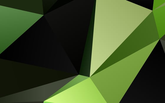 Dark Green vector blurry triangle texture.