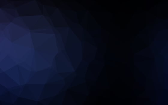Dark BLUE vector blurry triangle pattern.