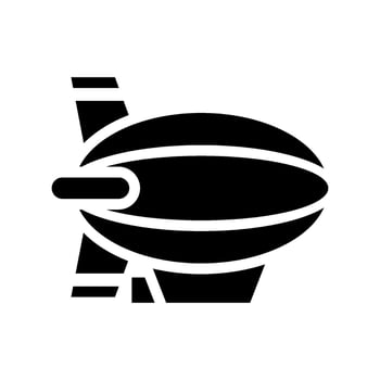 Zeppelin Icon Vector Symbol Design Illustration