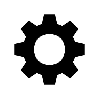 Settings Icon Vector Symbol Design Illustration