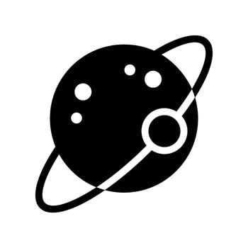 Planet Icon Vector Symbol Design Illustration