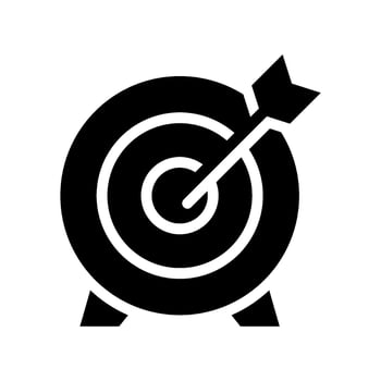 Target Icon Vector Symbol Design Illustration