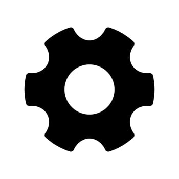 Settings Icon Vector Symbol Design Illustration