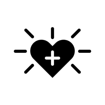 Heart Icon Vector Symbol Design Illustration