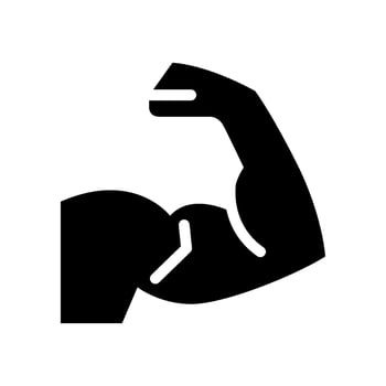 Arm Icon Vector Symbol Design Illustration