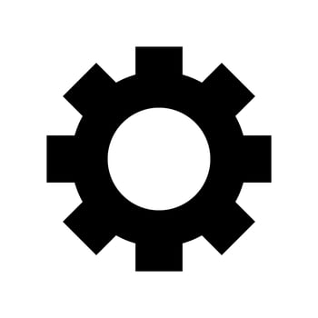 Settings Icon Vector Symbol Design Illustration