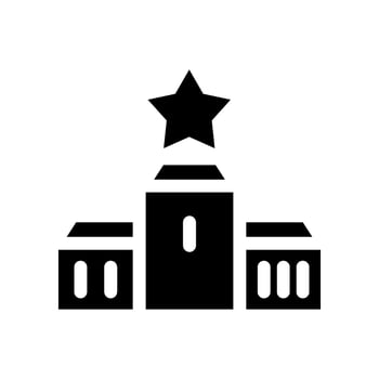 Podium Icon Vector Symbol Design Illustration