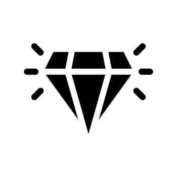 Diamond Icon Vector Symbol Design Illustration