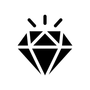 Diamond Icon Vector Symbol Design Illustration