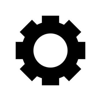 Settings Icon Vector Symbol Design Illustration