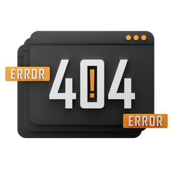 error 404 3d icon. error website 3d icon render. website error icon. 404 error page not found. Website page 404 illustration render. png