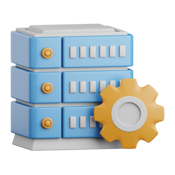 3d rendering data integration isolated useful for cloud, network, computing, technology, database, server and connection design element png