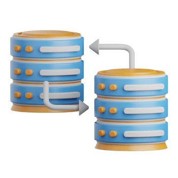 3d rendering server data isolated useful for cloud, network, computing, technology, database, server and connection design element png