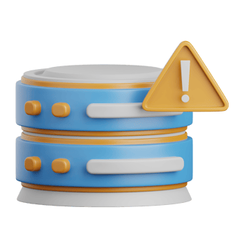 3d rendering server error isolated useful for cloud, network, computing, technology, database, server and connection design element png