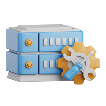 3d rendering server maintenance isolated useful for cloud, network, computing, technology, database, server and connection design element png