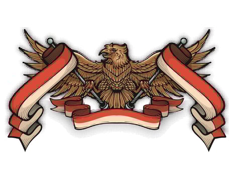 Illustration of garuda - indonesia independence day vector