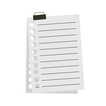 Simple note paper png