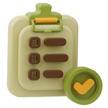 Shopping List market 3D Illustration png