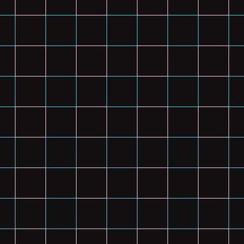 Grid pattern seamless blue and pink on black background vector