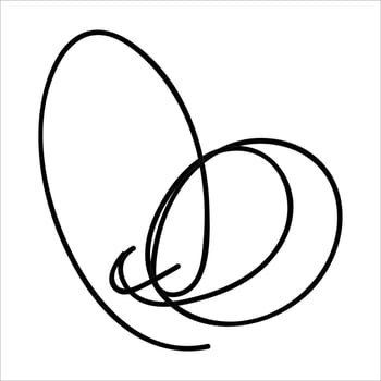 Flower illustration with isolated hand-drawn style on a white background, suitable for children to draw abstract illustrations. vector