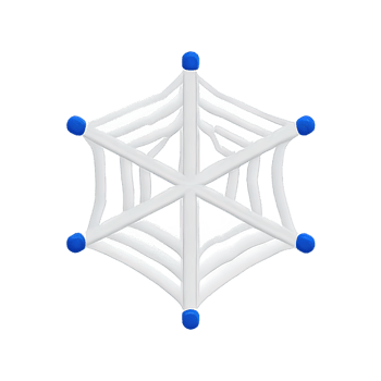 3D spider web icon png