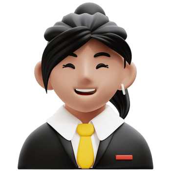 Female Accountant 3D Profession Avatars Illustrations png